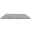 vidaXL Ripiani Libreria 4pz Grigio Cemento 100x40x1,5cm Multistrato