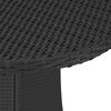 vidaXL Tavolo da Giardino Nero 70x70x73 cm in Polyrattan