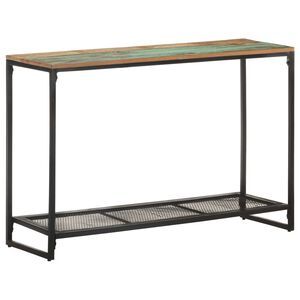 vidaXL Tavolo Consolle 110x35x75 cm in Legno Massello di Recupero