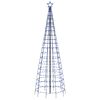 vidaXL Albero di Natale a LED con Punte 570 LED Blu 300 cm