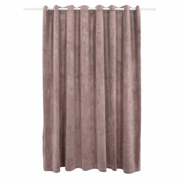 vidaXL Tenda Oscurante Anelli in Metallo Velluto Rosa Antico 290x245cm