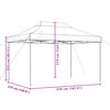 vidaXL Tenda Party Arancione 279 x 410 x 315 cm Tessuto Oxford