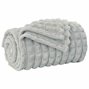 vidaXL Coperta Grigio 150 x 130 cm 0.51 kg Panno