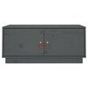 vidaXL Tavolino da Salotto Grigio 80x50x35cm in Legno Massello di Pino