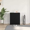 vidaXL Mobile per scarpe Rovere Nero 59 x 35 x 70 cm Legno multistrato