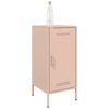 vidaXL Credenza Rosa 36x39x79 cm in Acciaio