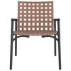 vidaXL Sedia da Giardino 2 pcs Nero 79 x 56 x 73.5 cm polyrattan