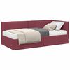 vidaXL Struttura Letto Angolare con Materasso 2 pcs Grigio Velluto