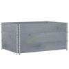 vidaXL Paretali per Pallet 3pz Grigi 120x80cm Legno Massello di Pino
