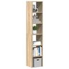 vidaXL Librerie 2 pz Impilabili Rovere Sonoma 30x30x80 cm Truciolato