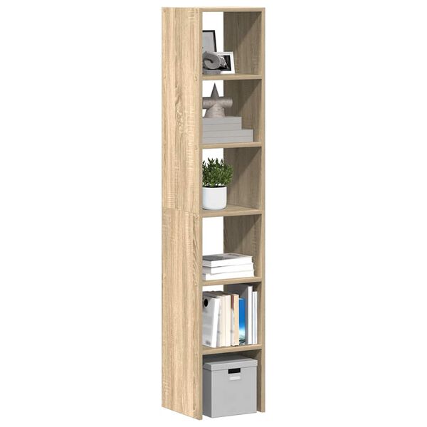 vidaXL Librerie 2 pz Impilabili Rovere Sonoma 30x30x80 cm Truciolato