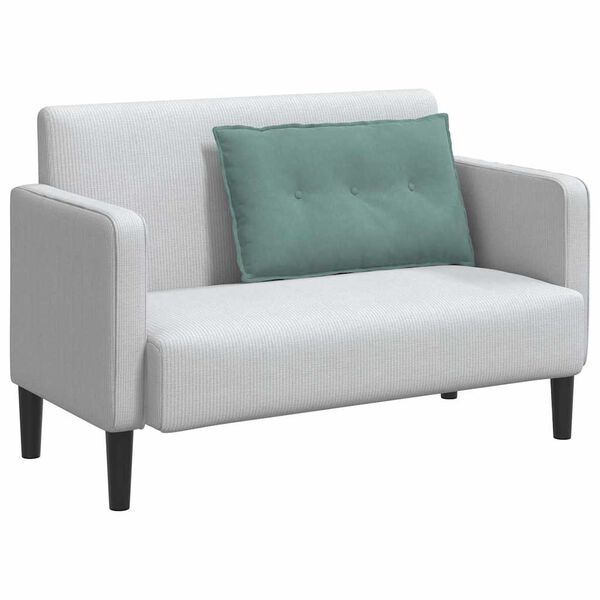 vidaXL Cuscino per Schiena Verde Mare 80 x 50 cm Tessuto in Cords