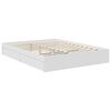 vidaXL Letto con Contenitore Bianco 150 x 200 cm Legno multistrato