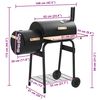 vidaXL Barbecue Classico Affumicatore a Carbonella