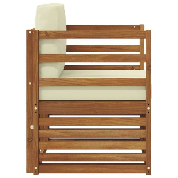 vidaXL Set di divani da esterno Legno di Acacia Massello e Poliestere