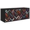 vidaXL Mobile TV da Parete OMMEN 102 x 33 x 40 cm Rovere Nero