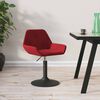 vidaXL Sgabello da Bar Rosso Vino in Velluto