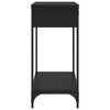 vidaXL Tavolo consolle Altro Rovere nero 100 x 34.5 x 75 cm
