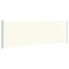 vidaXL Tenda da Sole Laterale Retrattile per Patio 200x600 cm Crema