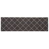 vidaXL Tappeto da Cucina Antracite a quadri 150 x 45 cm