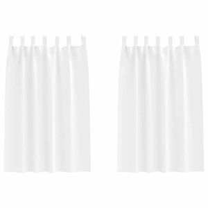 vidaXL Tende Blackout con Anelli 2 pcs Bianco Puro 175 x 140 cm