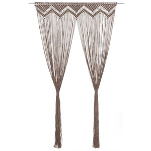 vidaXL Tenda Macram&egrave; Grigio Talpa 140x240 cm in Cotone