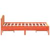 vidaXL Letto senza Materasso Marrone Cera 135x190 cm in Legno di Pino