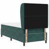 vidaXL Letto a molle con materasso Verde Scuro 190 x 90 cm Velluto