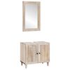 vidaXL Set di mobili per il bagno 2 pz Bianco 62 x 33 x 58 cm