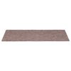 vidaXL Tappetini per scale autoadesivi 30 pz 65x21x4 cm Crema Bordo rettangolare