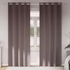 vidaXL Tende Blackout con Anelli 2 pcs Marrone Scuro 245 x 140 cm
