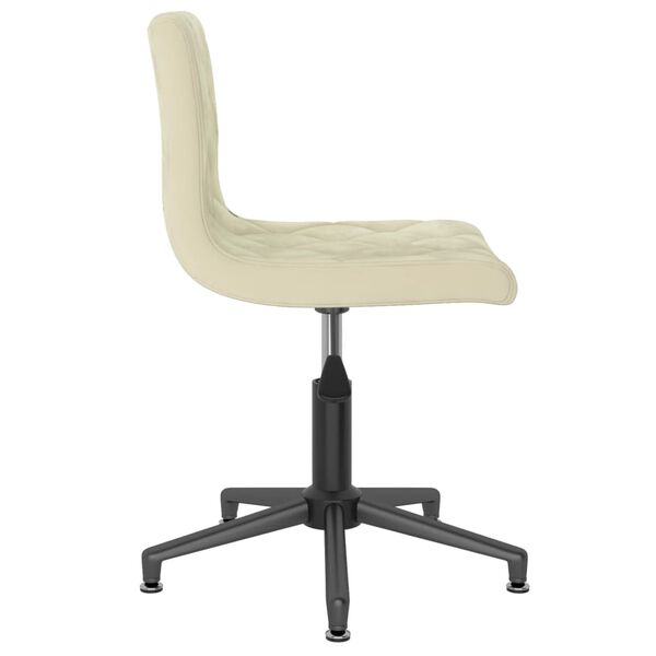 vidaXL Sedie da Pranzo Girevoli 4 pz Crema in Velluto