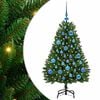 vidaXL Albero di Natale artificiale 120 cm 150 LED Bianco caldo Verde