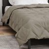 vidaXL Duvet Estivo Grigio chiaro 220 x 140 cm Microfibra