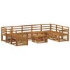 vidaXL Set divani Legno di Acacia Massello