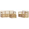 vidaXL Set divani Legno di Acacia Massello