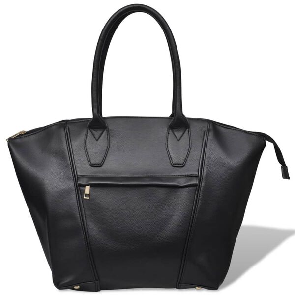 vidaXL Borsa da Donna Nera Quadrata