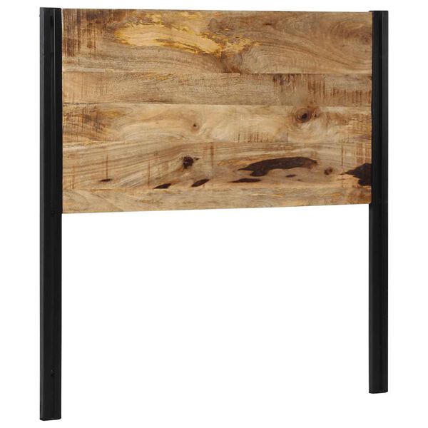 vidaXL Testiera 100 cm in Legno Massello di Mango e Ferro