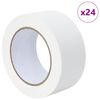 vidaXL Nastri Adesivi per Pittori 24 pcs Bianco 50mm x 50m Carta