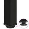 vidaXL Gambe per tavolo consolle 4 pz nere 72-74 cm in acciaio
