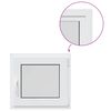 vidaXL Colore interno della finestra del seminterrato Bianco RISOR