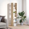 vidaXL Librerie 2 pz Impilabili Rovere Sonoma 30x30x80 cm Truciolato