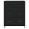 vidaXL Credenza Nera 69,5x34x90 cm in Legno Multistrato
