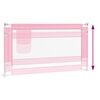 vidaXL Sponda Letto di Sicurezza per Bambini Rosa 150x25 cm Tessuto