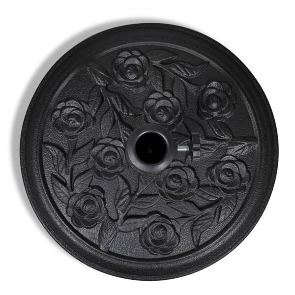 vidaXL Base per parasole ombrellone rotondo in resina