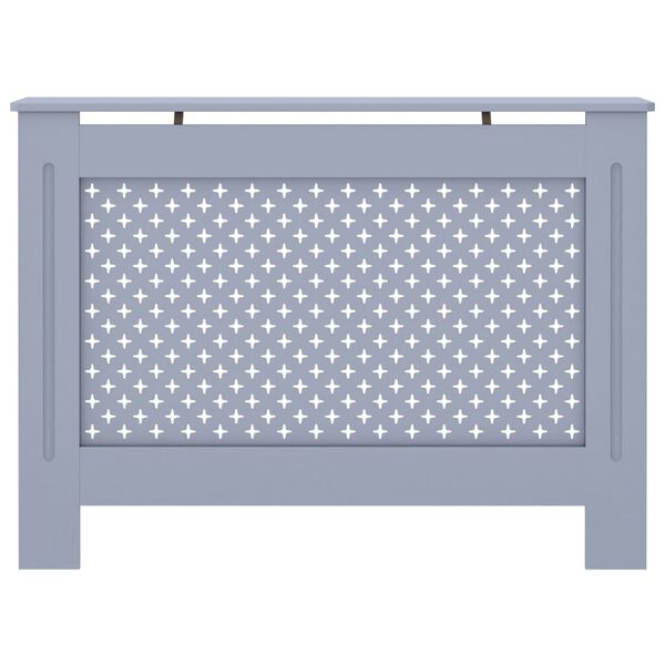vidaXL Copertura per Radiatore Antracite 112x19x81 cm in MDF