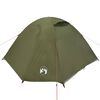 vidaXL Tenda da Campeggio a Cupola 4 Persone Verde Oliva Impermeabile