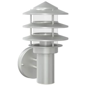 vidaXL Applique da Esterno Argento in Acciaio Inossidabile