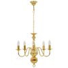 vidaXL Lampadario Oro 5 Lampadine Attacco E14
