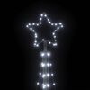 vidaXL Albero di Natale a LED 447 LED Bianco Freddo 250 cm